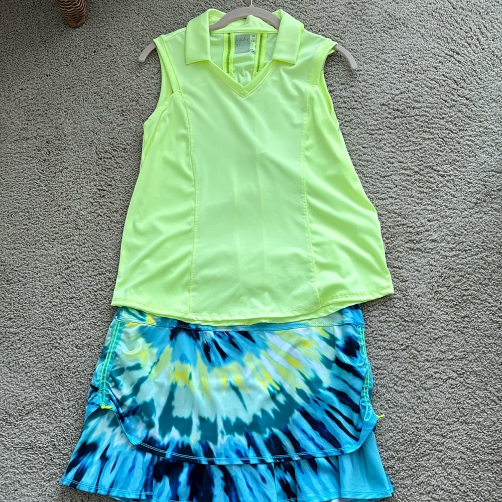 Lucky in Love sleeveless golf top